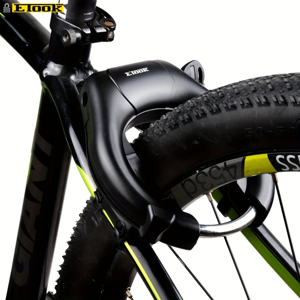 ETOOK Heavy-Duty Bike Lock - Anti-Theft U-Shaped Crab Claw Design for Mountain & Road Bikes, Stainless Steel Frame with Paint Finish