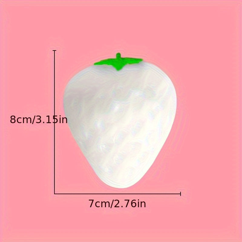 1, Color-Changing Strawberry Squeezing Toy in The Sun, New Unique Simulation Decompression Flour Ball, Decompression Toy, Stress Relief And Anxiety Gadget, New Year, Back to School Season, Spring Festival, Valentine'S Day, Ea