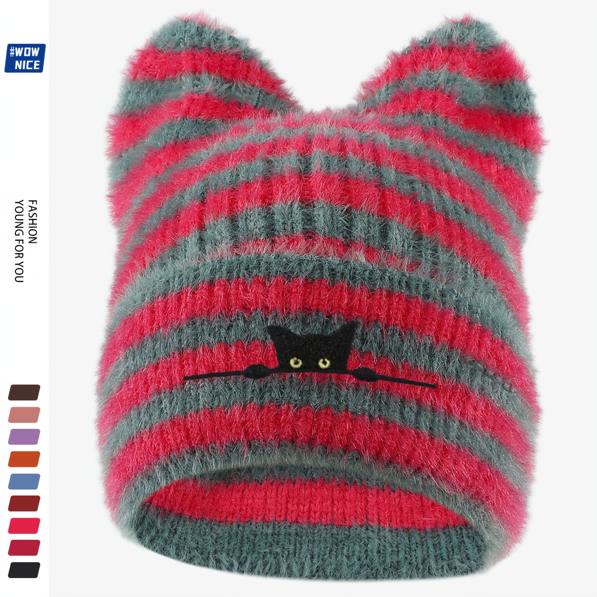 Women's & Men's Plush Winter Hat with Fluffy Ears