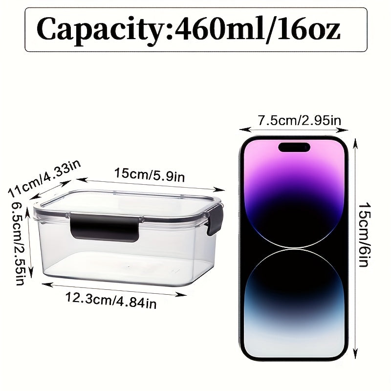 12pcs Stackable Containers 12pcs Stackable Refrigerator Storage Containers with Sealing Lid