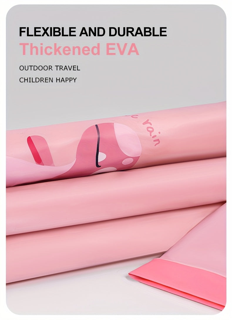 Kids' Soft and Comfortable Outdoor Thickened Raincoat for Boys and Girls -6 Years, Cute EVA Lightweight Rain Cape with 3D Tail Spikes