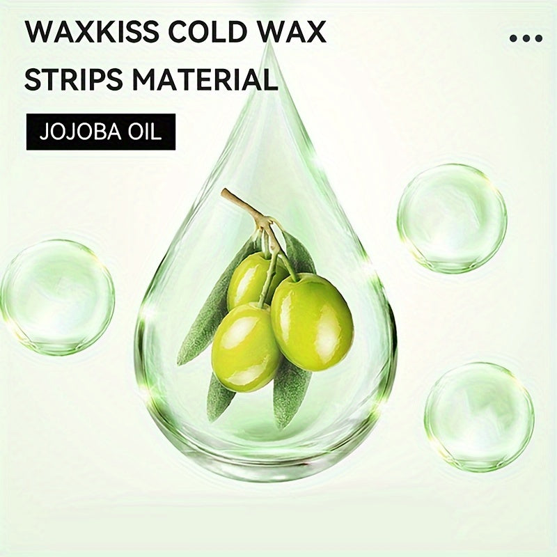 WAXKISS 20-Pack Ready-to-Use Wax Strips Aloe/Lemon/Rose/Lavender Scented Summer Hair Removal Portable travel Size .