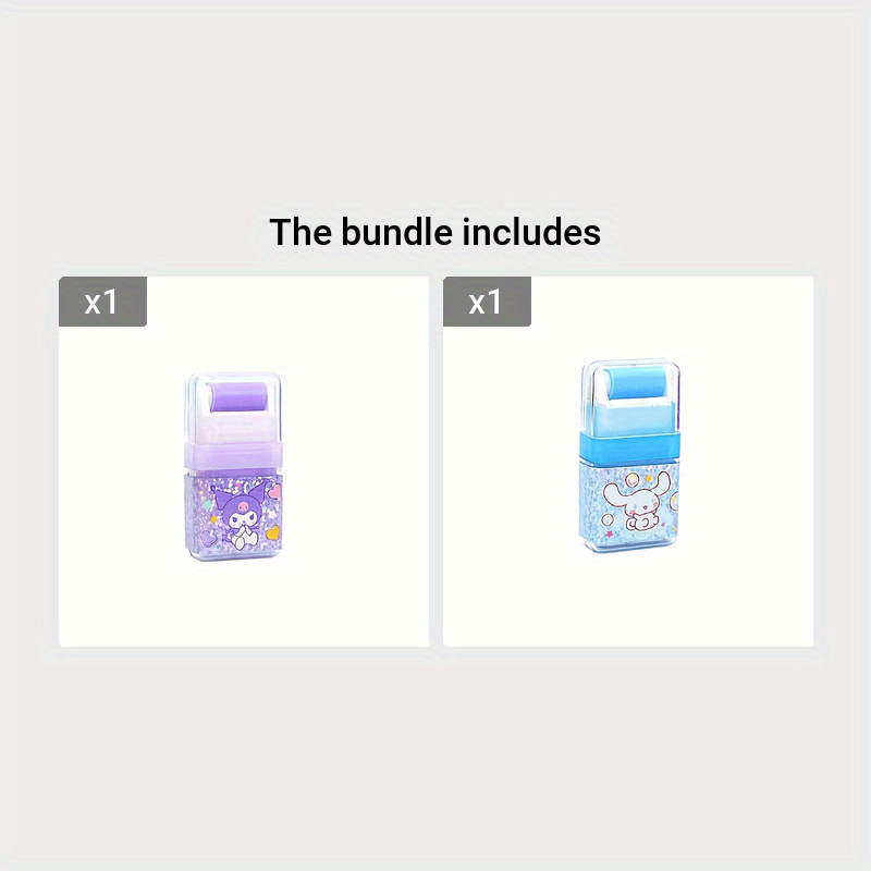 Sanrio for hello kitty & Friends Rolling Erasers for Youngsters - Cute Creative Designs with for my melody, for Cinnamoroll, and for pompompurin - Durable Synthetic Rubber - Ideal for Elementary School Students, School Suppli