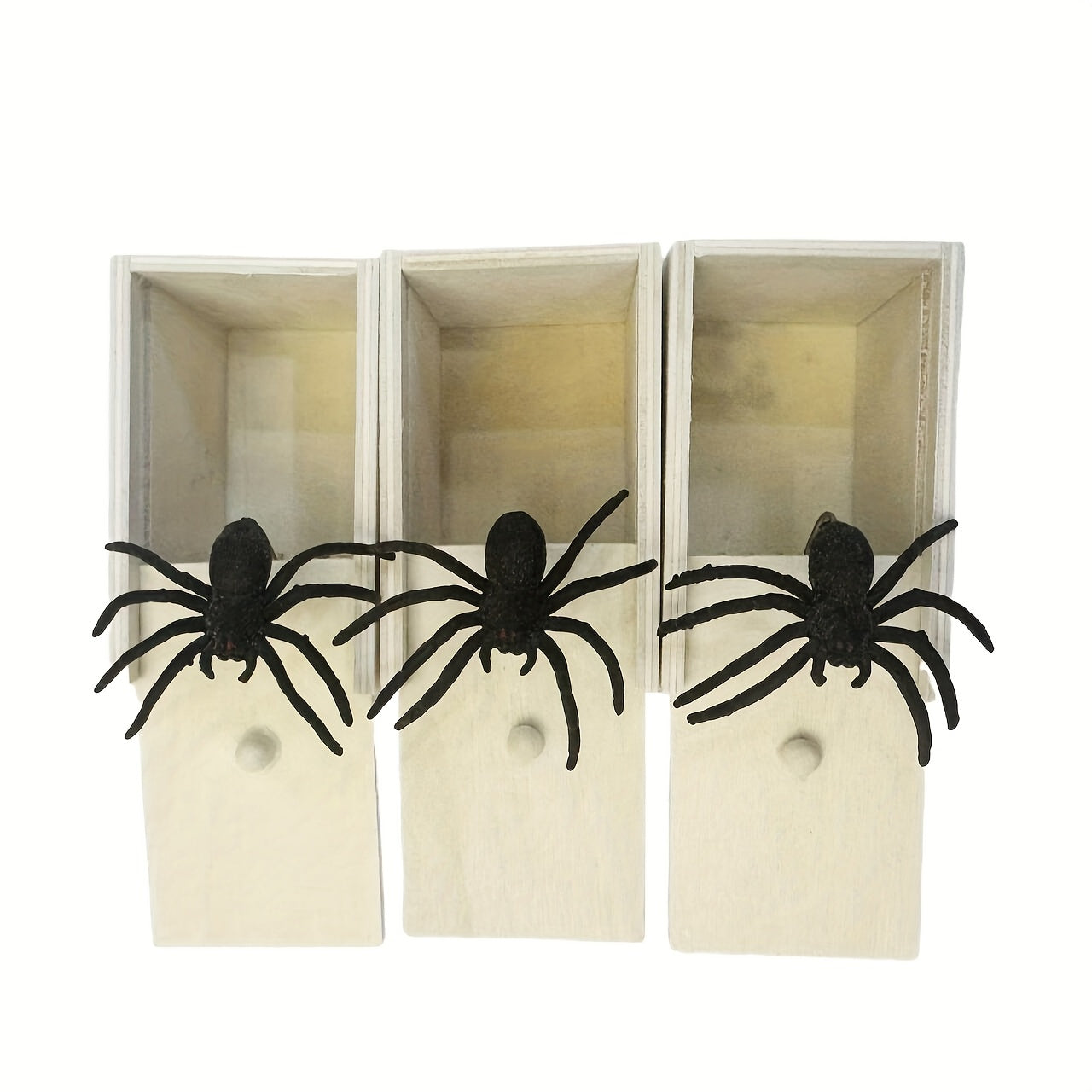 [Fun Surprise Spider Box Toy] Original Spider Prank Box, Fun Wooden Box Toy Prank, Funny Christmas Halloween Gift Box Surprise Toy and Prank Gift Practical Joke Kit, Surprise Your Family and Friends with this Fun Wooden Toy S
