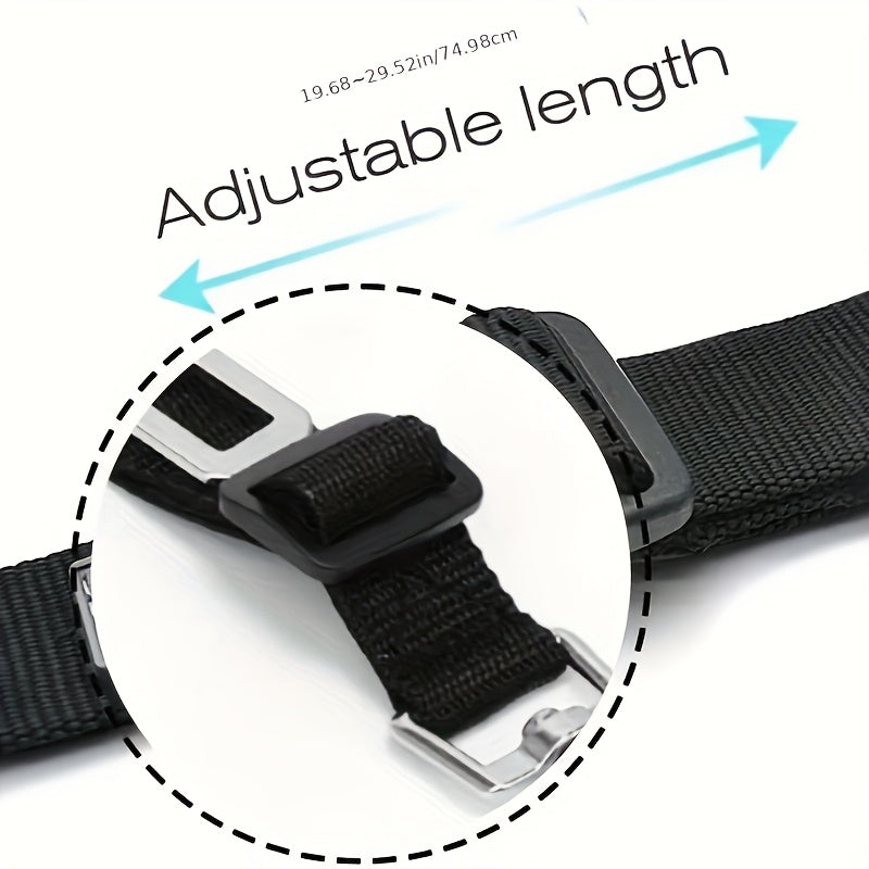Secure Your Pet in the Car with This Adjustable Harness & Seat Belt Lead Leash!
