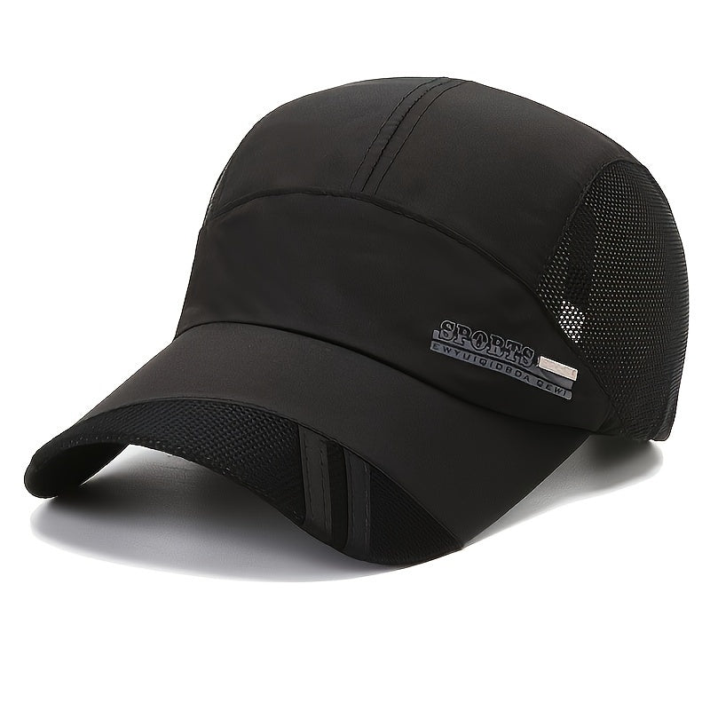 Men's Spring/Summer Lightweight Breathable Outdoor Casual Fishing Duckbill Cap Quick-Dry Thin Sports Baseball Hat