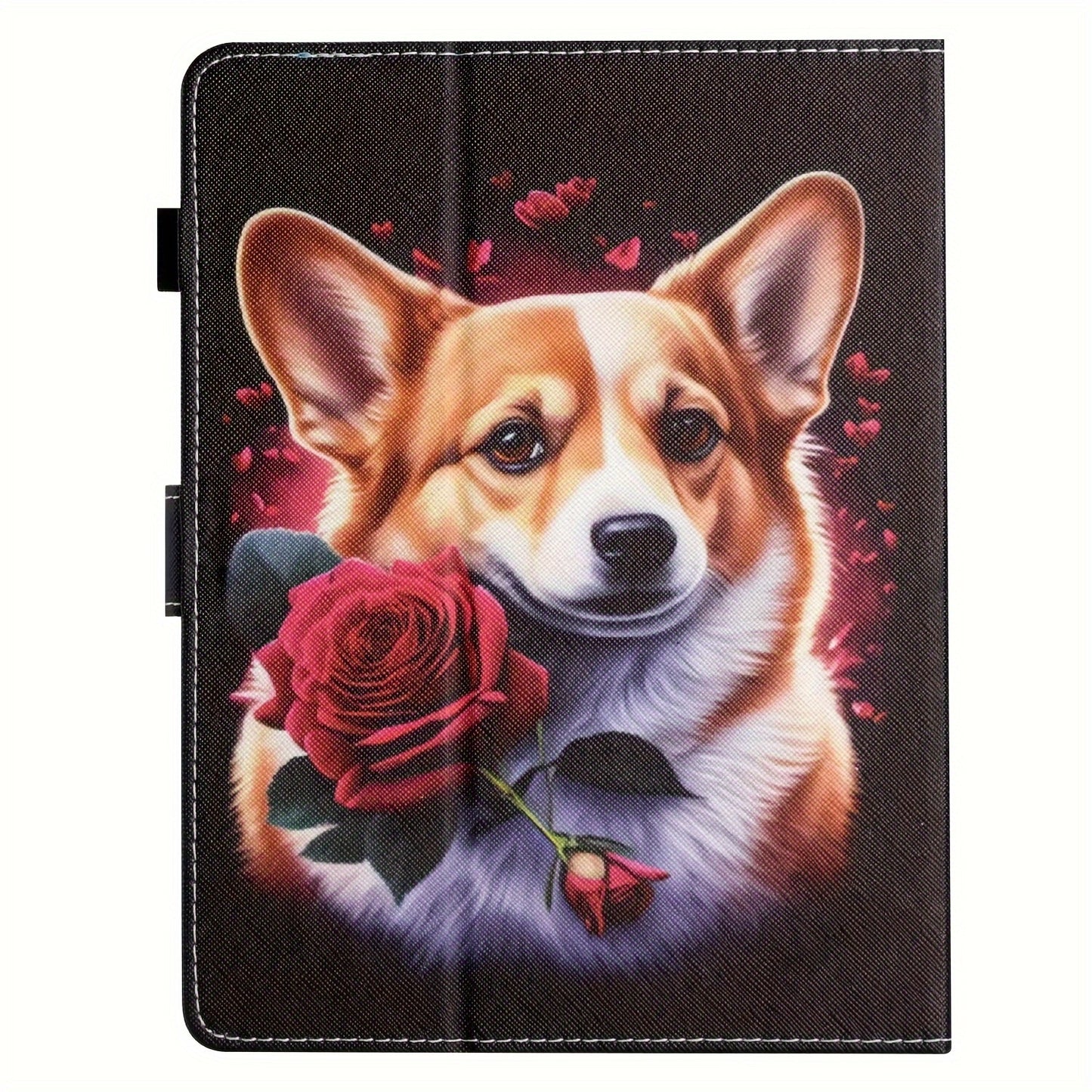 Faux Leather 10.1-Inch Universal Tablet Case - Magnetic Closure, Portable Folding Stand Folio for 9.6-10.5" Android/iOS/Windows Tablets - Card Reader Slot, Travel-Friendly