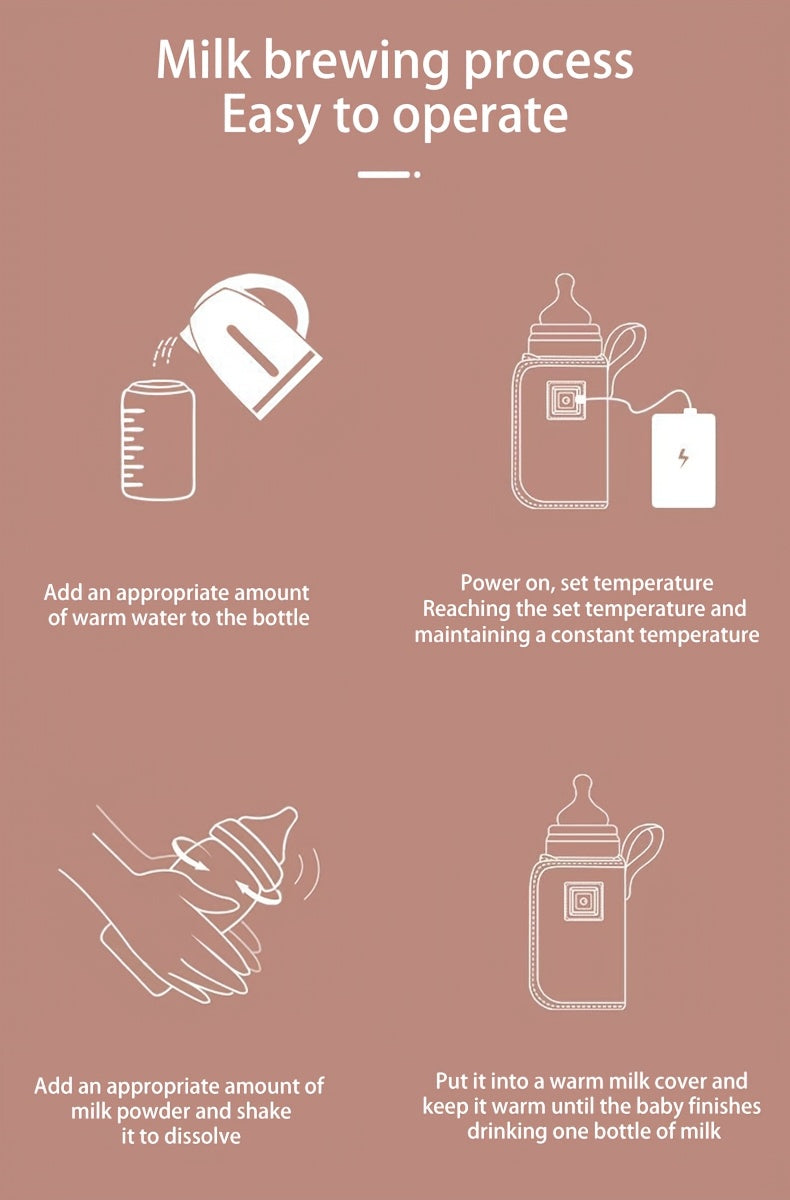 2-in-1 USB Powered Portable Milk Warmer and Insulated Bag