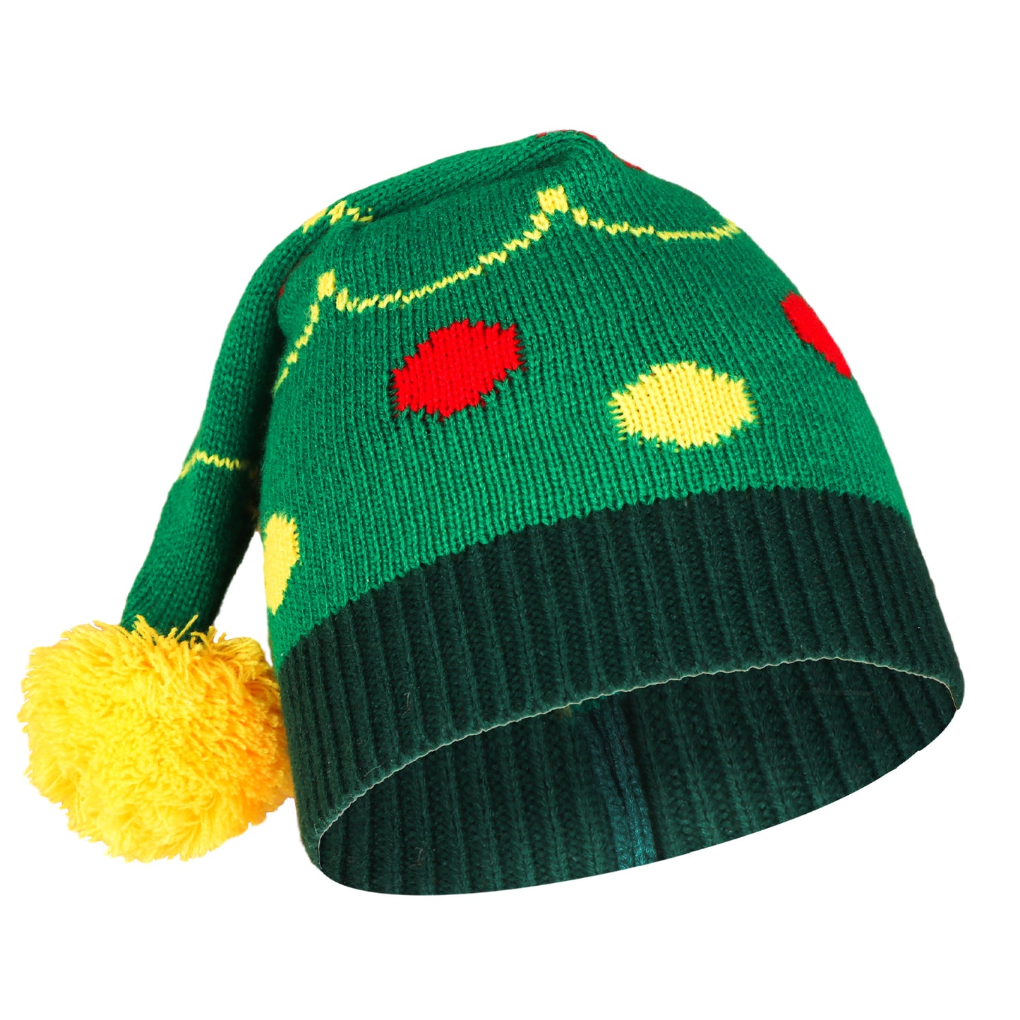 1pc Festive Santa Hat with Colorful Polka Dot Design -