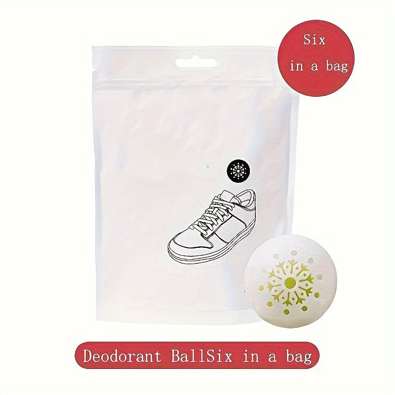 Deodorant Balls 6-Pack for Shoes and Spaces