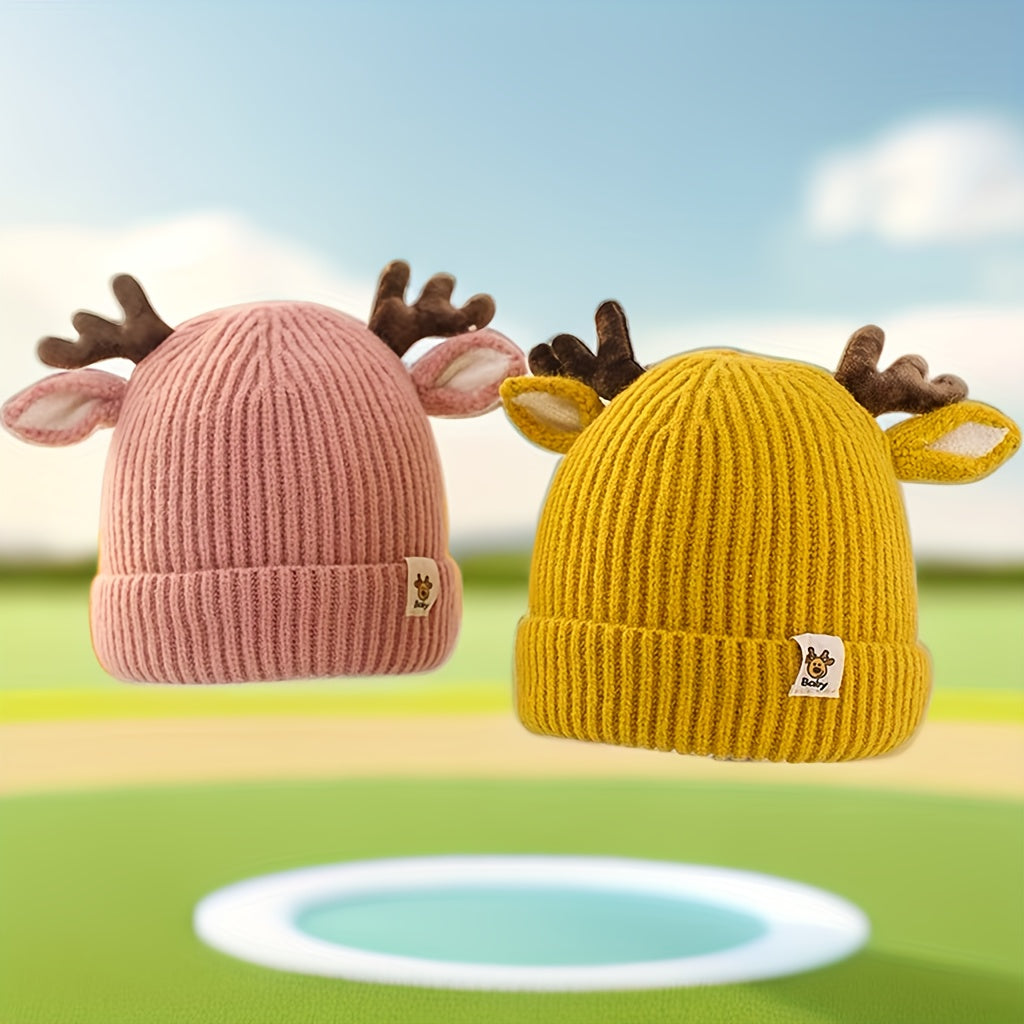 1pc Antler Cute Baby Ear Protection Hat