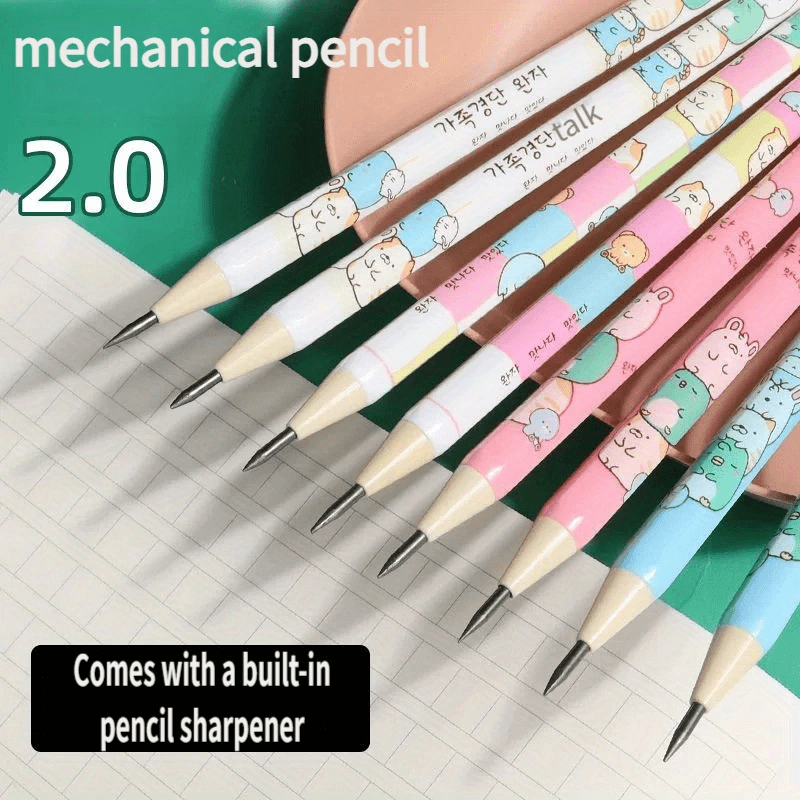 Ergonomic Mechanical Pencils+4/ 8Boxes refills