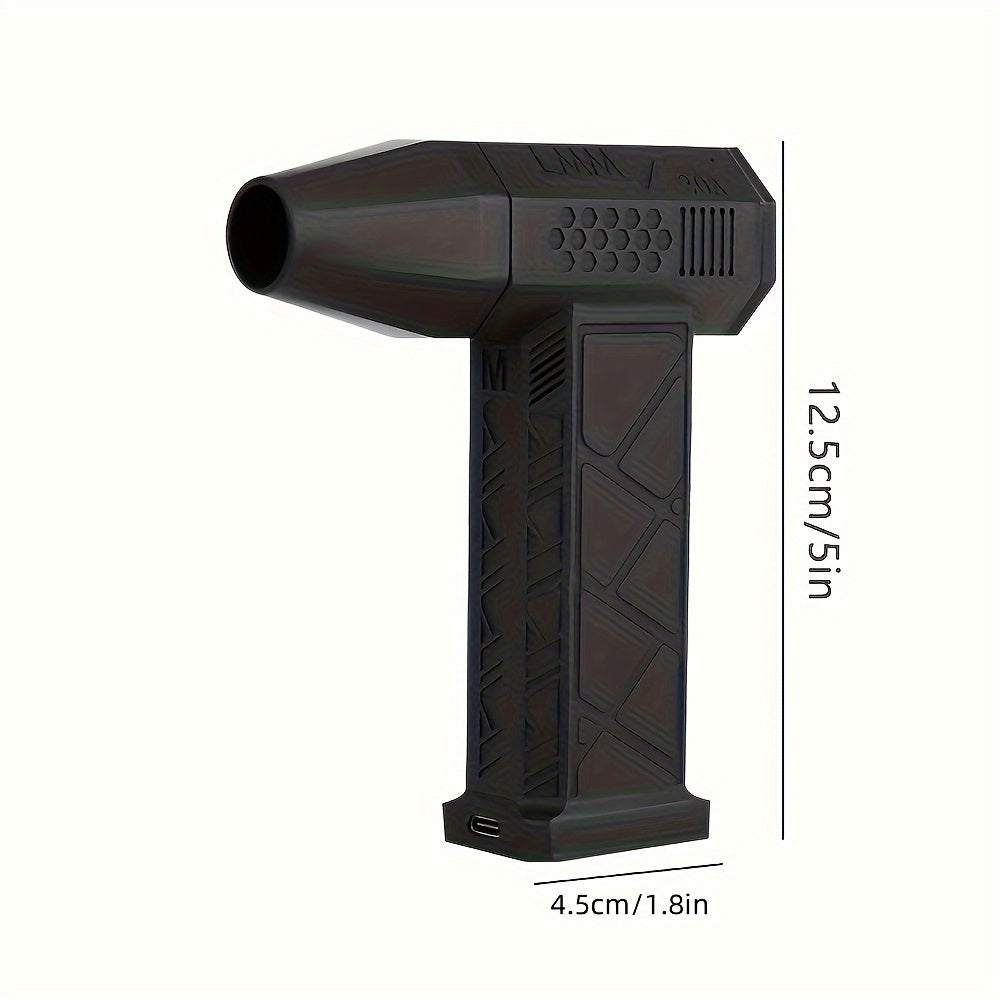 High-Speed Rechargeable Handheld Fan - Powerful Brushless Motor, Versatile Multifunctional Design, Removes Dust, Blows Snow, Aids Combustion, Blow Dries Pet Hair, Inflates Air Cushions - Perfect for Outdoor Camping
