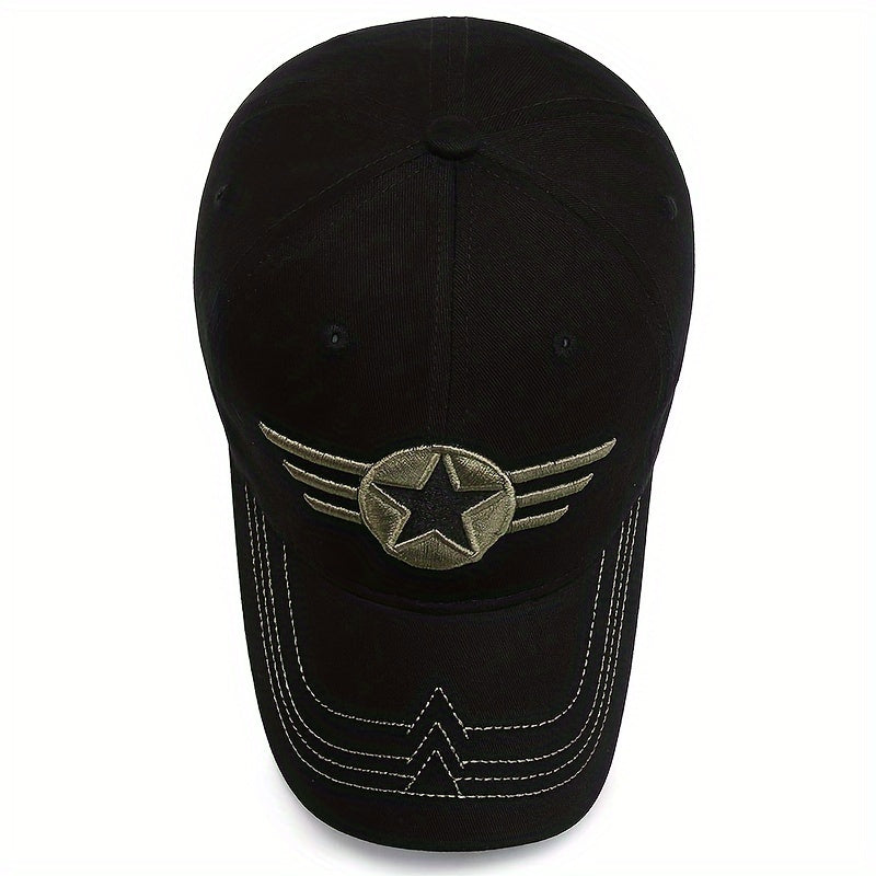 One Piece Men's Outdoor Sports Baseball Cap, Personalized and Fashionable, Simple Camouflage Sun Protection Hat