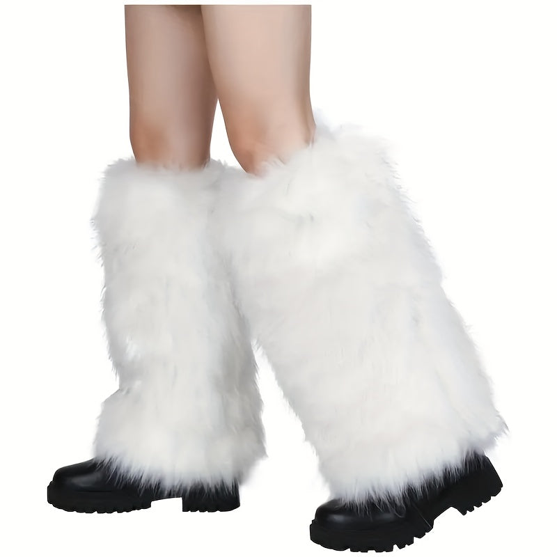 Women'S Faux Fur Leg Warmers