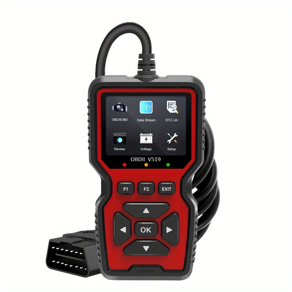 Professional OBD2 Scanner with 35,901 DTC Library & 2025 Model Updates - Live Data Stream, Battery Voltage Checker, Check Engine Light Reset, No Battery Required for Cars, Trucks, SUVs (2024 Release), Vehicle Maintenance Tool