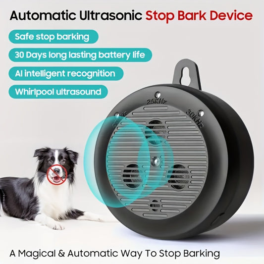 Anti Barking Device for Dogs, Dog Bark Deterrent Devices with 3 Modes, Ultrasonic Dog Bark Control Devices 15.24meter Range Outdoor & Indoor, Dogs Barking Silencer Safe for Human & Dogs