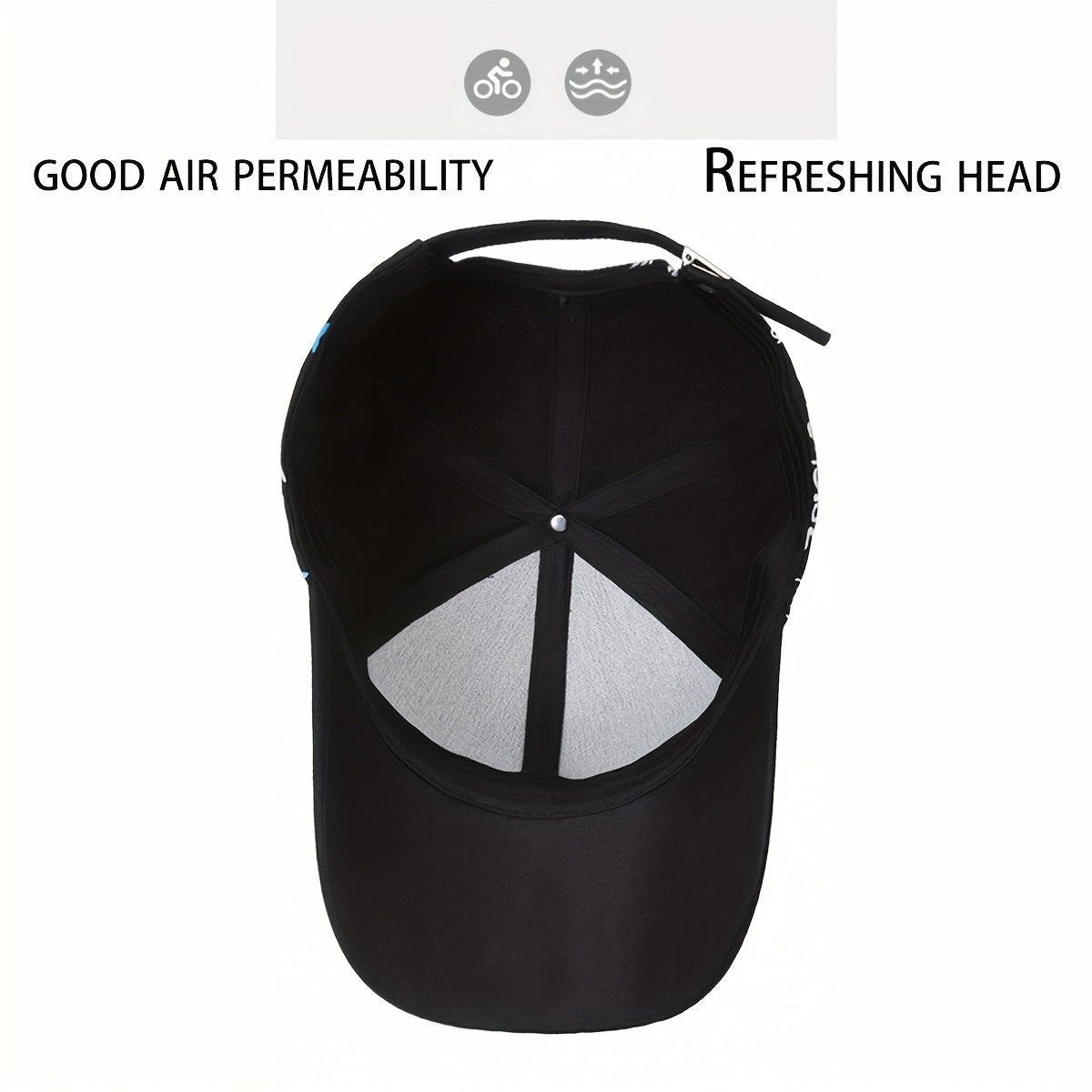 Black Baseball Cap with "WHAT" Design - Lightweight, Polyester, Adjustable Snapback, Ideal for Spring & Summer, Everyday Headgear | Adjustable Headgear | Lightweight Cap