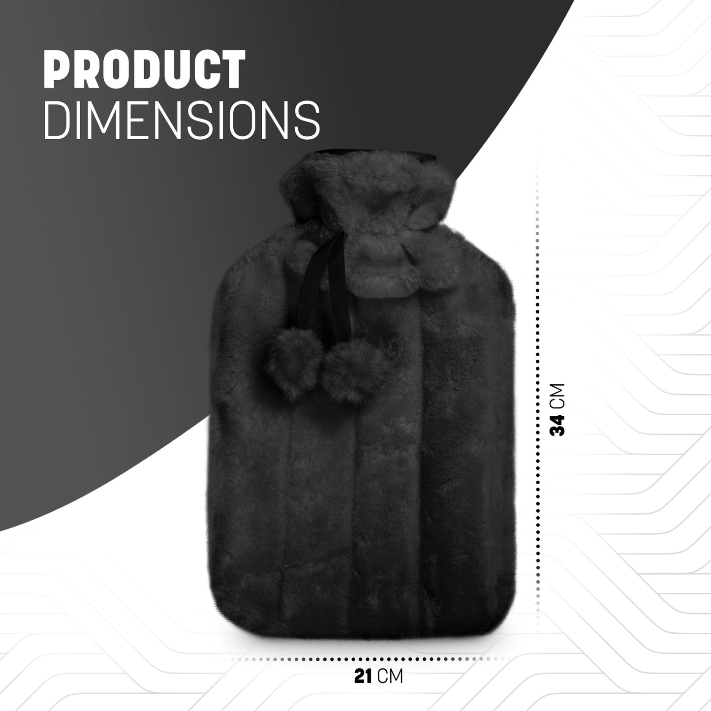 Cosy Hot Water Bottle with Plush Cover