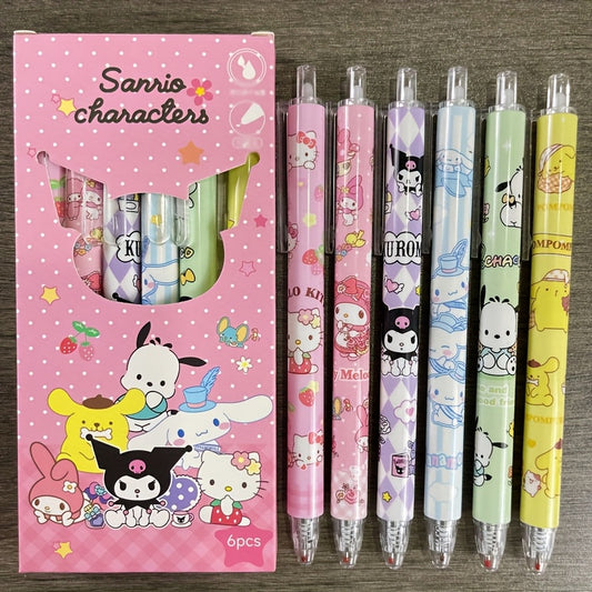 Sanrio 6pcs/box Gel Pen