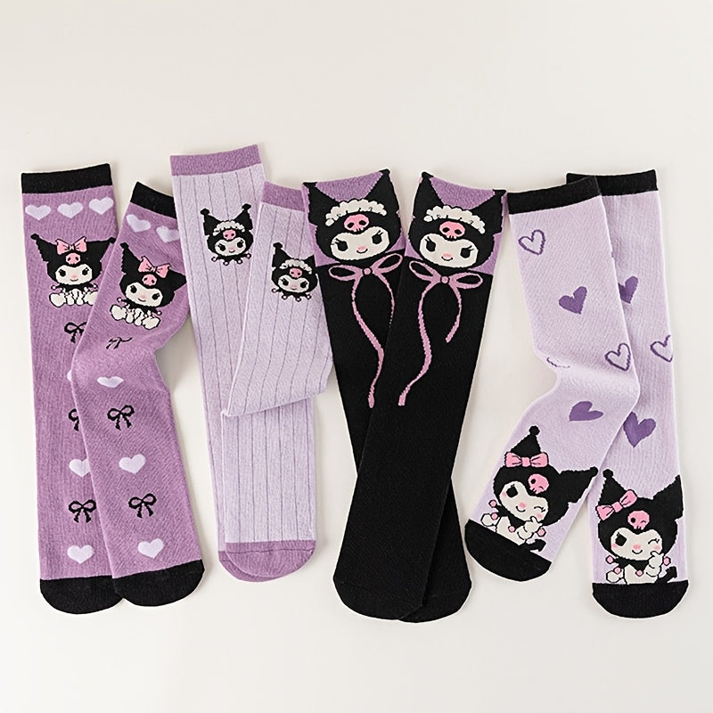 4 Pairs  Socks for Girls