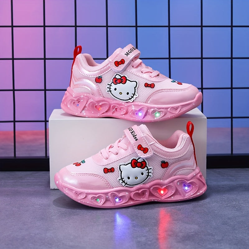Girls' Glow-In-The-Dark Sneakers with Lights