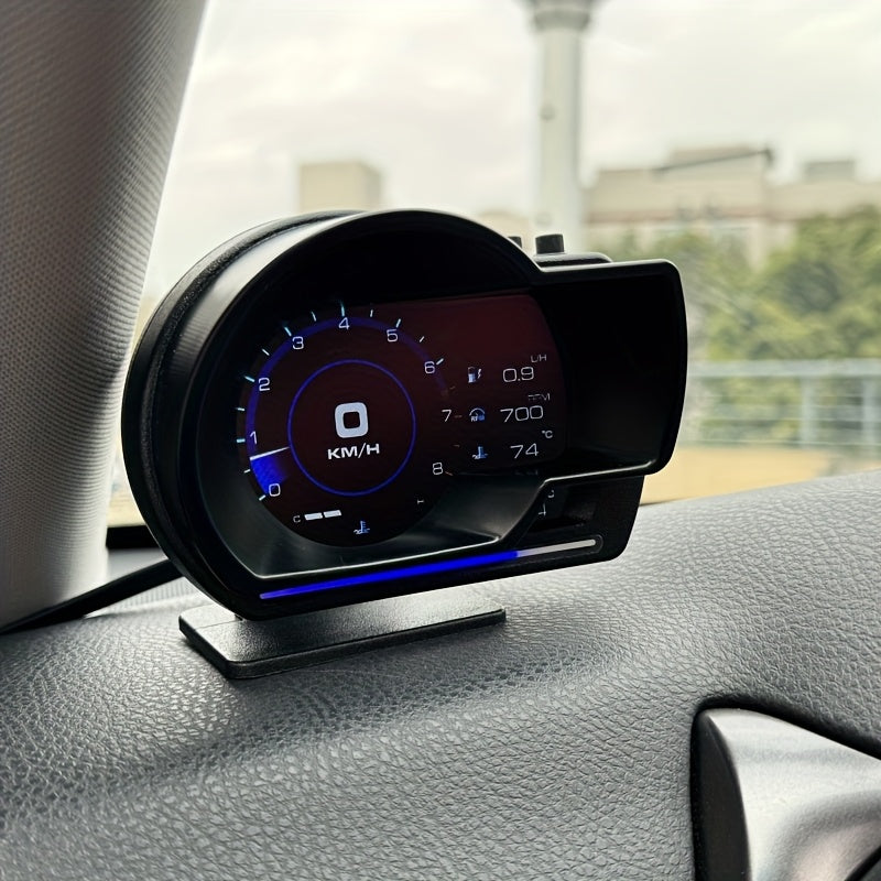 New OBD Smart Gauge Alarm Ambient Light Clear Trouble Code Speedometer OBD2 Gauge with Adjustable Bracket