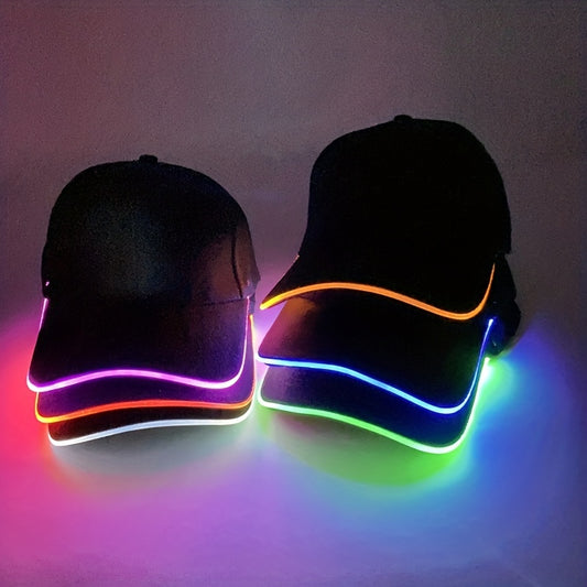 1PC Quacky LED Illuminated Duckbill Sunshade Hat - Fashionable Baseball Caps with Outdoor Protection and Decoration - Ideal Gift for Bar, Party, and Holiday Celebrations