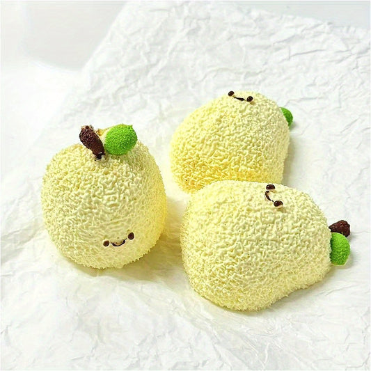 Cute Pear-Shaped Toy - Soft, Slow Rebound Squeeze Toy with Textured Surface & Adorable Smiling Pear Design, Perfect for Party Favors, Birthday Gifts, and Holiday Surprises, Anxiety Toys