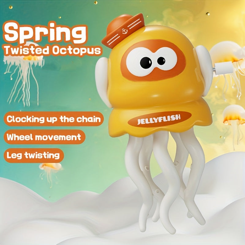 A dancing octopus with a twist mechanism,u