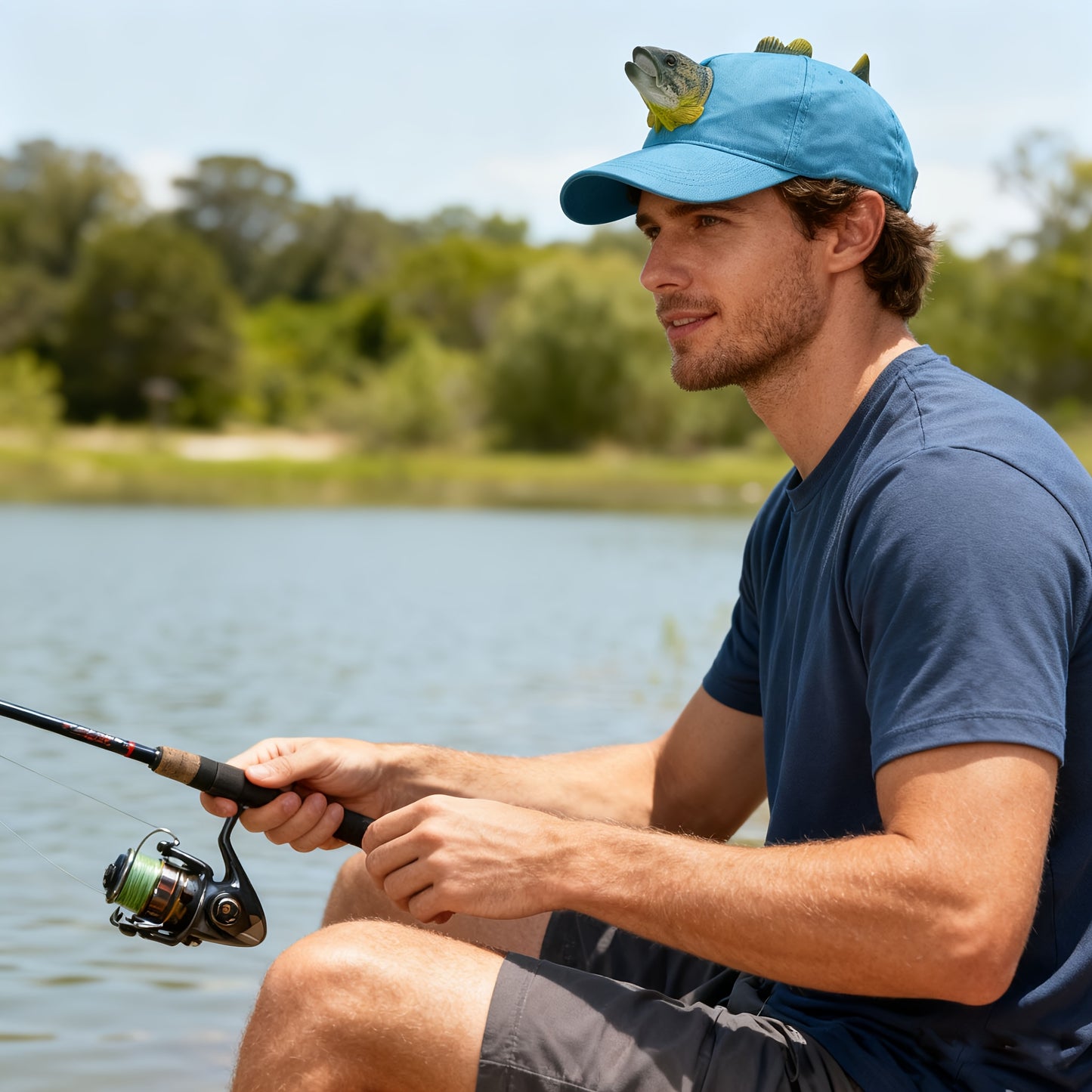 Whimsical 3D Animal Trout Decorative Unique Headwear