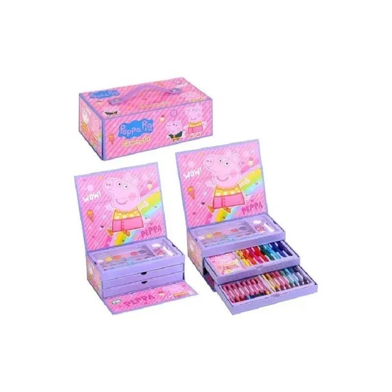 Kids 52pcs Cartoon Pencil Case Set