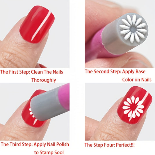 Professional Nail Art Set 16/31pcs Professional Nail Art Stamping Pen Set | DIY Nail Design Templates, Dot Matrix Printing Tools, Sealing Pens, Pen Holders, Replaceable Tip Sets - Handicraft Style Nail Sealing Kits for Home