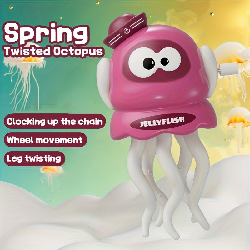 A dancing octopus with a twist mechanism,u