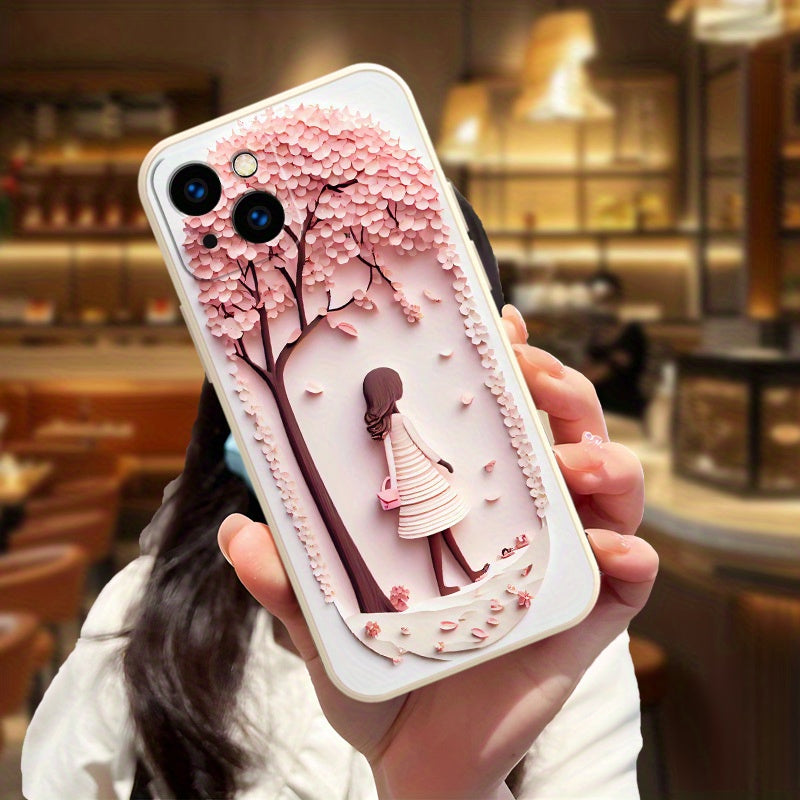Mobile Phone Case for iPhone 16ProMax/16Pro/16Plus/16/15ProMax/15Pro/15Plus/15/14ProMax/14Pro/14Plus/14/13ProMax/13Pro/13/12ProMax/12Pro/12/11ProMax/11Pro/11 White Soft Shell Fashionable Personality Holiday Gift -EF0059