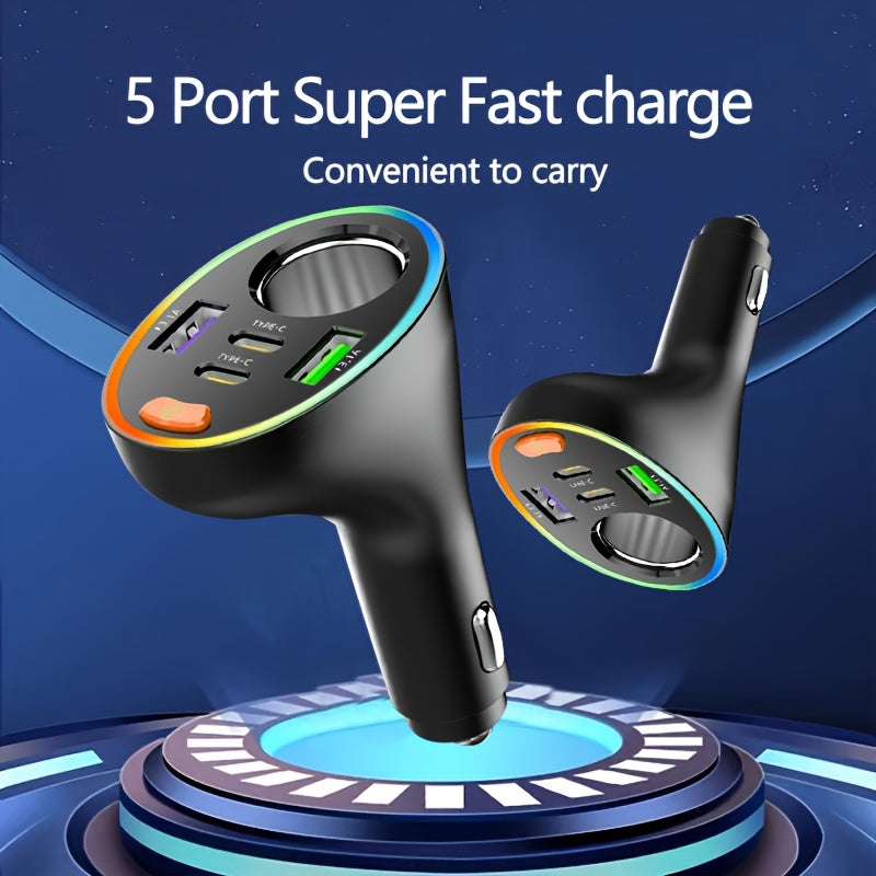 Fast Charging 2USB+2Type-C Car Charger Plug Lighter - Car Charging