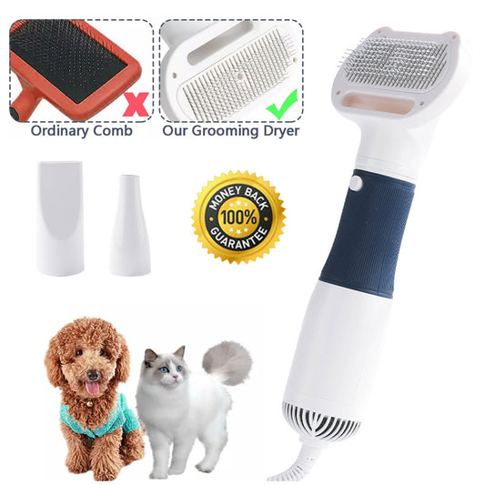 3 in1 Pet Dog Dryer Quiet Hair Dryers and Comb Brush Grooming Kitten Hair Comb