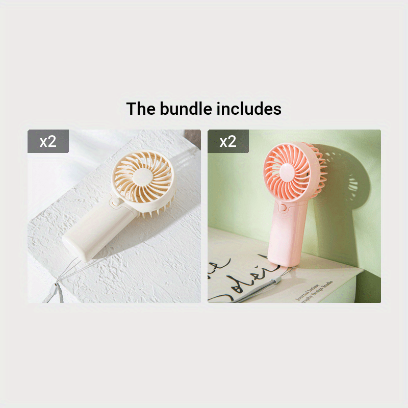 Portable Mini Fan, Compact & Lightweight | Battery-Operated, Ideal for Office, Outdoor, Travel & Camping - Stay Cool Anywhere, Anytime! (AAA Batteries Not Included)