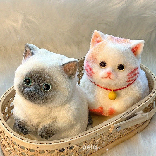 3.54x2.36inch/9x6cm Squishy toy is super cute, take a bite of a chubby big cat, squeeze and shape it with high beauty value. It is a handmade makeup simulation ornament and squeezing toy