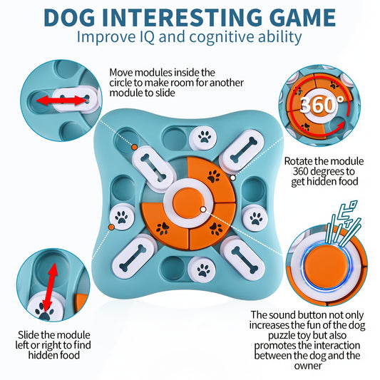 Engaging Dog Puzzle Toy – Treat-Dispensing IQ Booster