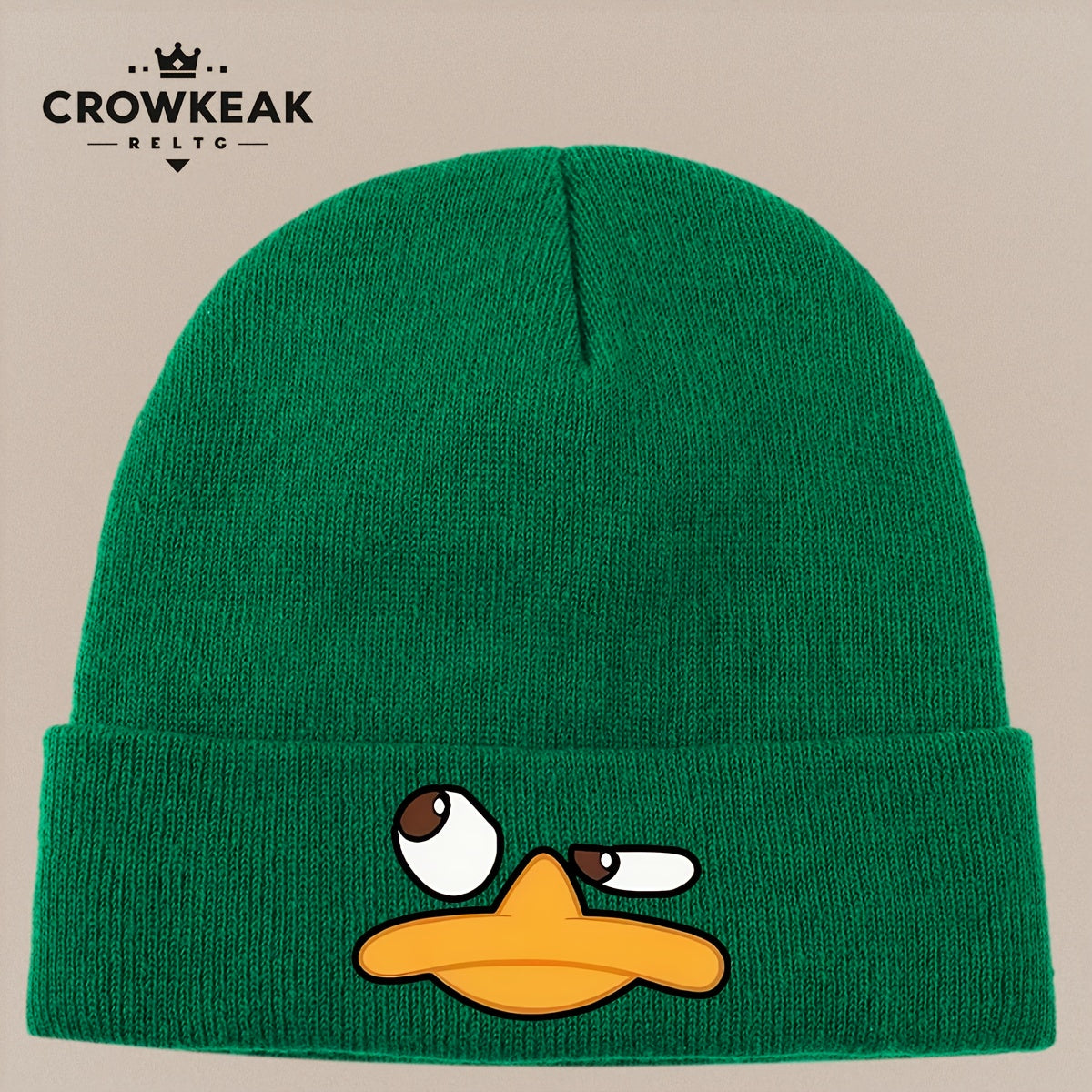 Angry Duck Face Winter Beanie Hat