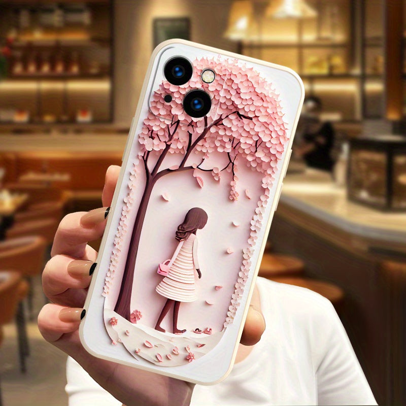 Mobile Phone Case for iPhone 16ProMax/16Pro/16Plus/16/15ProMax/15Pro/15Plus/15/14ProMax/14Pro/14Plus/14/13ProMax/13Pro/13/12ProMax/12Pro/12/11ProMax/11Pro/11 White Soft Shell Fashionable Personality Holiday Gift -EF0059