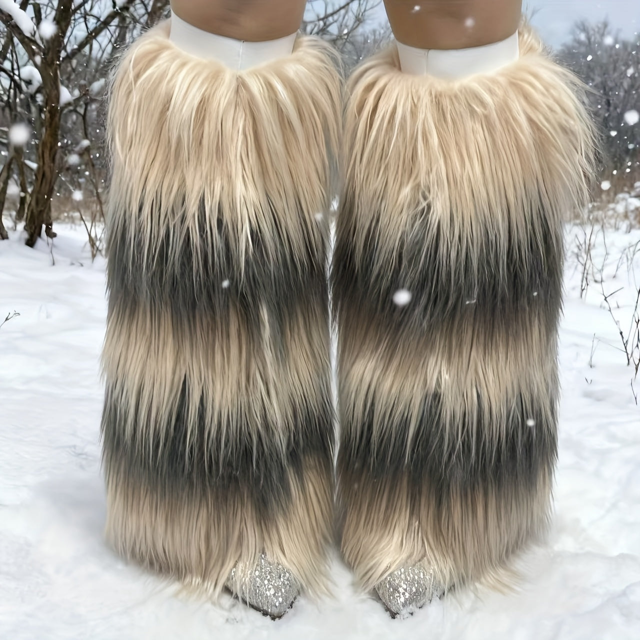 1 Pair of Autumn-Winter Snowscape