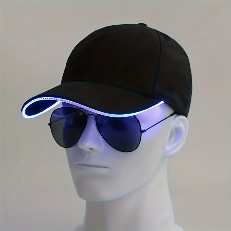 1PC Quacky LED Illuminated Duckbill Sunshade Hat - Fashionable Baseball Caps with Outdoor Protection and Decoration - Ideal Gift for Bar, Party, and Holiday Celebrations