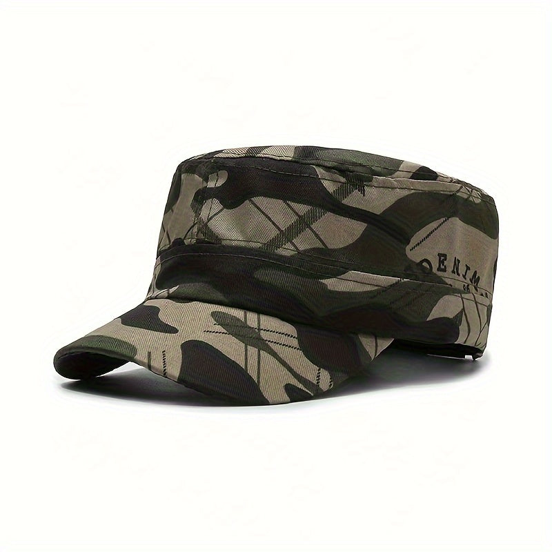 [Lightweight Hat] Lightweight Camouflage Baseball Cap - Sun Protection Flat Top Hat, 100% Polyester, Machine Washable, Ideal for Outdoor Sports & Tactical Use