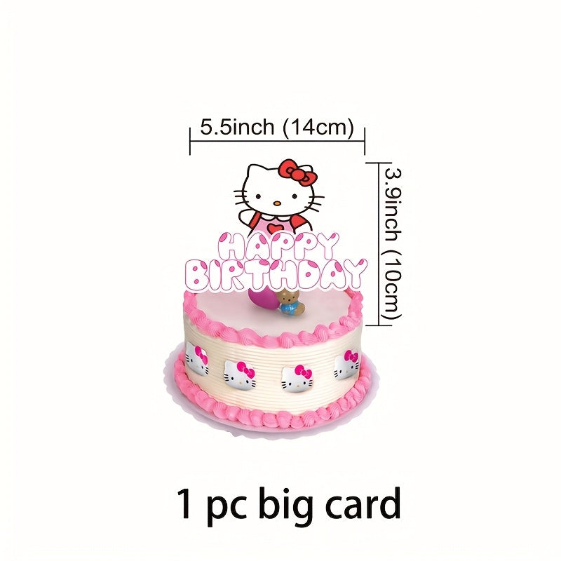 Hello Kitty Party 32pcs Hello Kitty Birthday Party Set | Graduation, Christmas, Easter, Perfect House Party Decoration