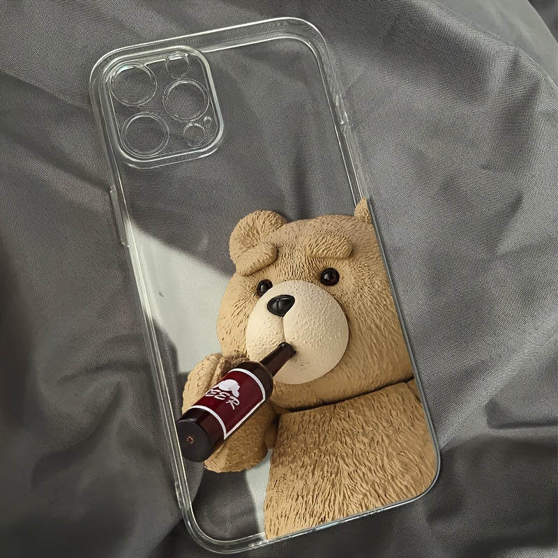 [Transparent Protective Case] Apple iPhone Transparent TPU Full Cover Anti-Fall Protective Case | Suitable for iPhone 16/15/14/13/12/11/Pro/Plus/Pro Max