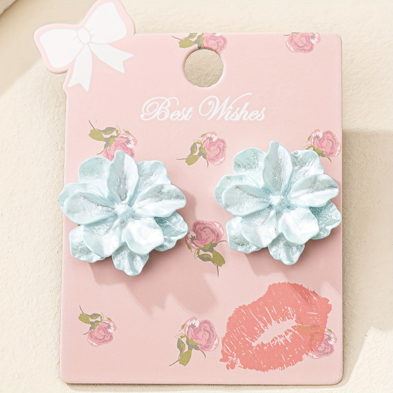 Elegant Floral Bloom Stud Earrings - Hypoallergenic Acrylic, Iron-Free Ear Needles, Perfect for Daily Wear, Parties, Weddings, Banquets, Business Events, and Leisure Activities - One Pair