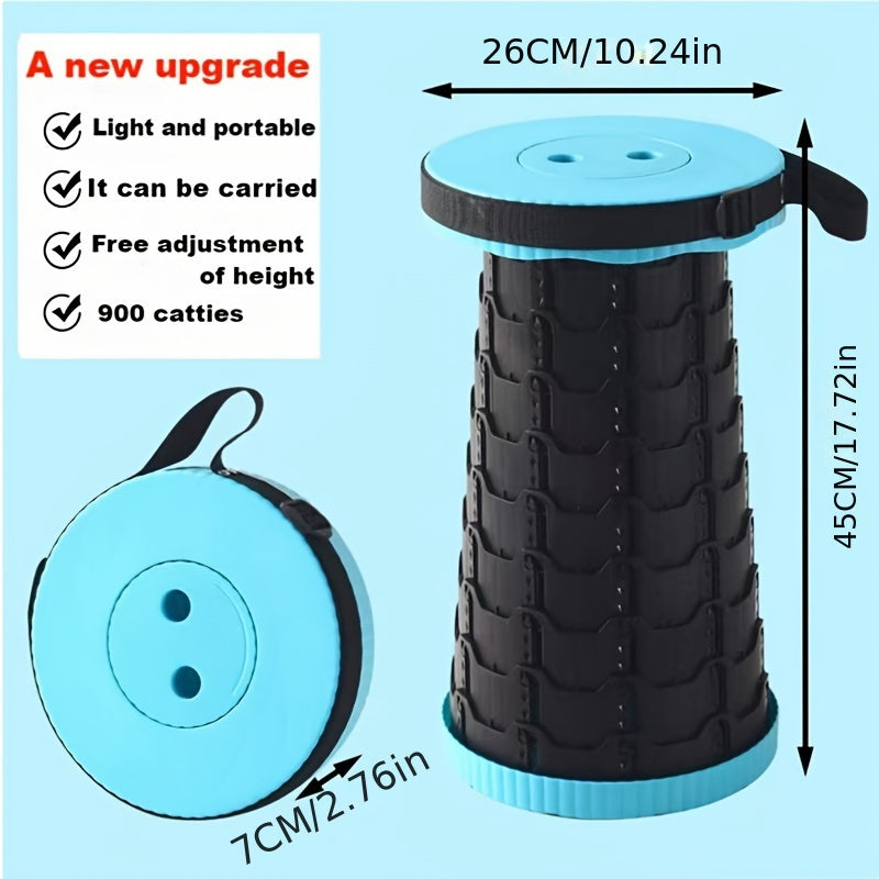 1pc Ultra-Lightweight Portable Folding Stool - Durable & Easy-to-Carry for Camping, Hiking, Fishing Adventures - Perfect Outdoor seating Solution