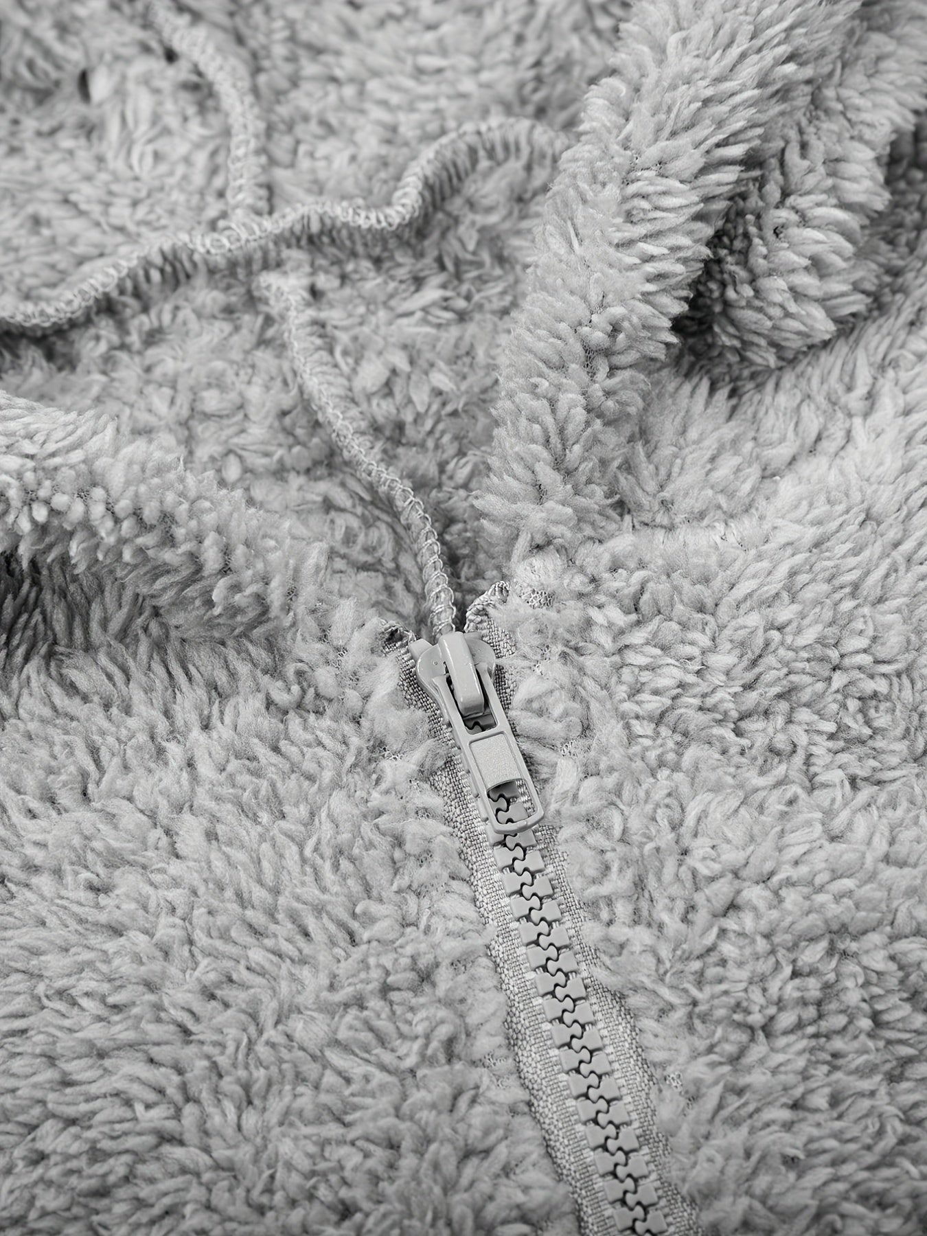 Women's Plush Fleece Pajama Jumpsuit - Hooded, Zip-Up, Easy-Care,